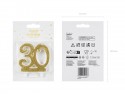 Bougie d'anniversaire Chiffre 30, doré, 7.5cm