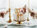 Bougie d'anniversaire Chiffre 30, doré, 7.5cm