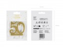 Bougie d'anniversaire Chiffre 50, doré 7.5cm