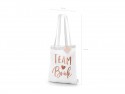 Sac en coton - Team bride, blanc, 39x42cm