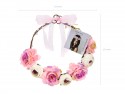Couronne de fleurs, mélange, 17cm