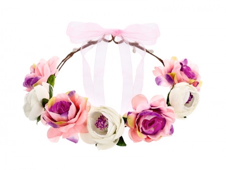 Couronne de fleurs,...