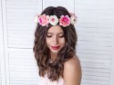 Couronne de fleurs, mélange, 17cm