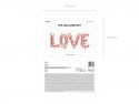 Ballon en Mylar Love, 140x35cm, or rose