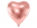 Ballon en Mylar coeur, 68x72cm, or rose