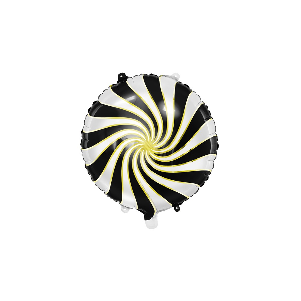Ballon en Mylar de Bonbon, 35cm, noir