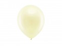 Ballons Rainbow 23 cm, métallisés, crème