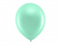 Ballons Rainbow 30 cm métallisés, menthe
