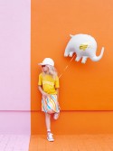 Ballon en Mylar Elephant, 83x58 cm, mélange