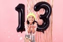 Ballon en aluminium Chiffre ''1'', 86cm, noir