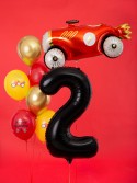Ballon en aluminium Chiffre ''2'', 86cm, noir