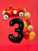 Ballon en aluminium Chiffre ''3'', 86cm, noir