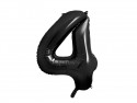 Ballon en aluminium Chiffre ''4'', 86cm, noir