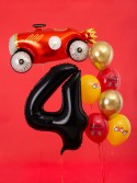 Ballon en aluminium Chiffre ''4'', 86cm, noir
