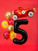 Ballon en aluminium Chiffre ''5'', 86cm, noir