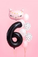 Ballon en aluminium Chiffre ''6'', 86cm, noir