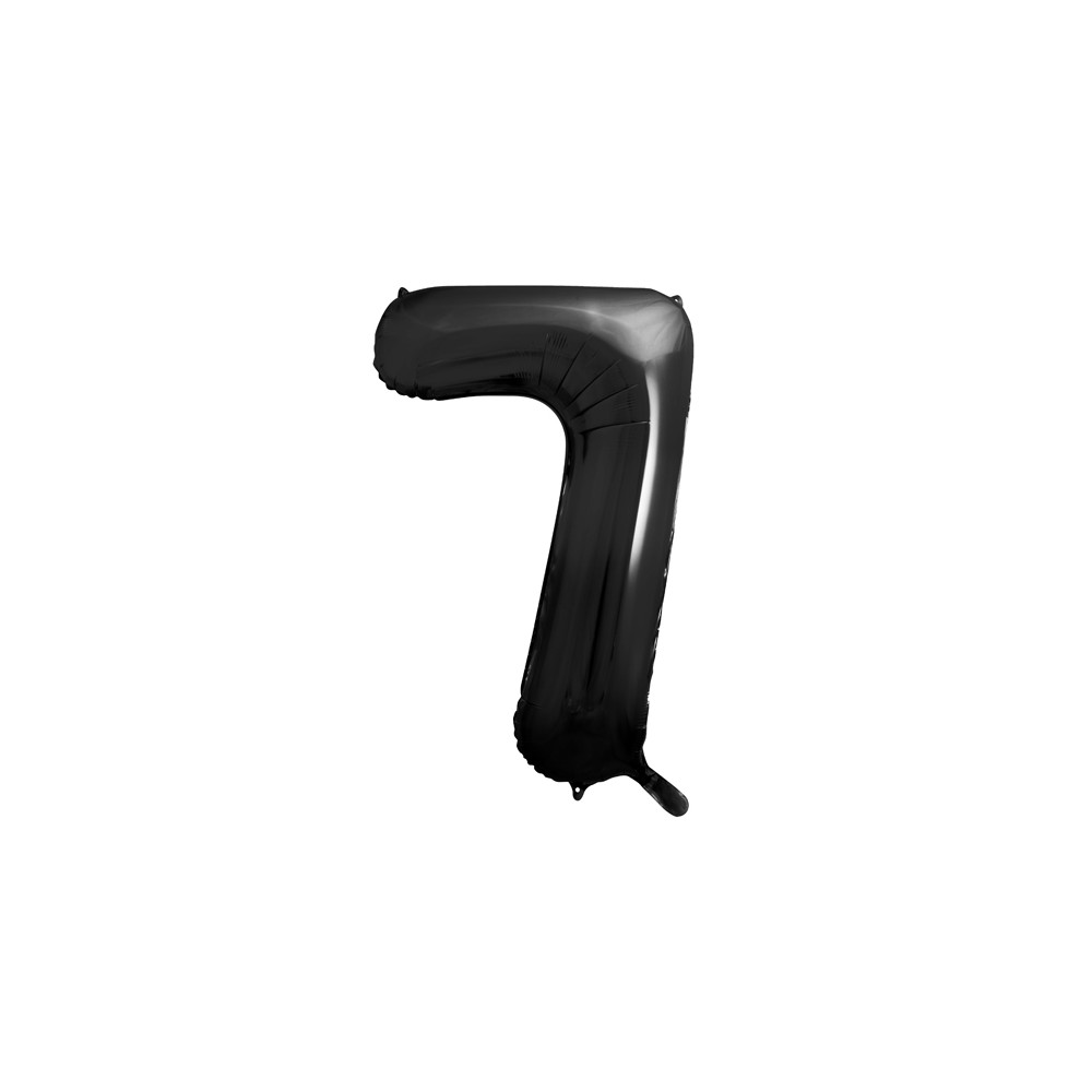 Ballon en aluminium Chiffre ''7'', 86cm, noir