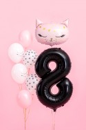 Ballon en aluminium Chiffre ''8'', 86cm, noir