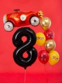 Ballon en aluminium Chiffre ''8'', 86cm, noir