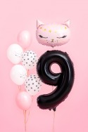Ballon en aluminium Chiffre ''9'', 86cm, noir