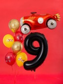 Ballon en aluminium Chiffre ''9'', 86cm, noir
