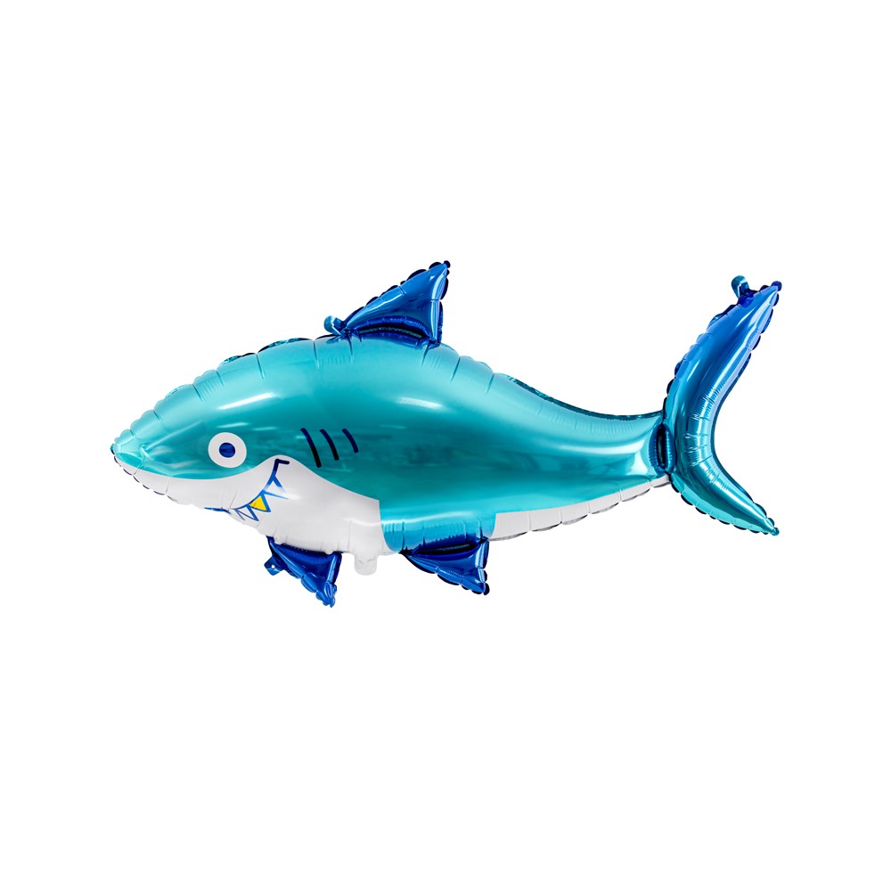 Ballon en Mylar Requin, 102x62 cm, mélange