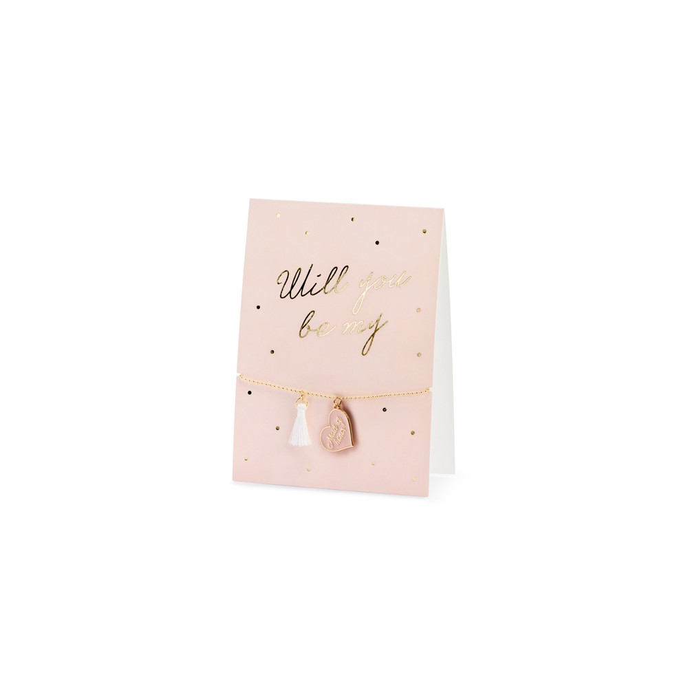 Carte avec bracelet Will you be my Maid of honor, 10.5x14.8cm