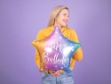 Ballon en Mylar Happy Birthday, 40cm, mélange