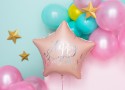 Ballon en Mylar Happy Birthday, 40cm, rose poudré clair