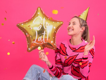 Ballon en foil 'Sto Lat!',...