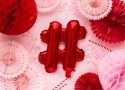 Ballon en Mylar Signe '''', 35cm, rouge
