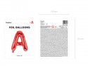 Ballon en Mylar Lettre ''A'', 35cm, rouge