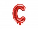 Ballon en Mylar Lettre ''C'', 35cm, rouge