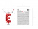Ballon en Mylar Lettre ''E'', 35cm, rouge