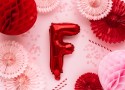 Ballon en Mylar Lettre ''F'', 35cm, rouge
