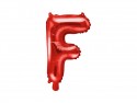 Ballon en Mylar Lettre ''F'', 35cm, rouge