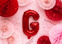 Ballon en Mylar Lettre ''G'', 35cm, rouge