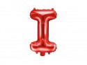 Ballon en Mylar Lettre ''I'', 35cm, rouge