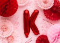 Ballon en Mylar Lettre ''K'', 35cm, rouge
