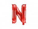 Ballon en Mylar Lettre ''N'', 35cm, rouge