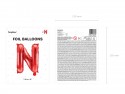 Ballon en Mylar Lettre ''N'', 35cm, rouge