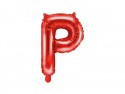 Ballon en Mylar Lettre ''P'', 35cm, rouge