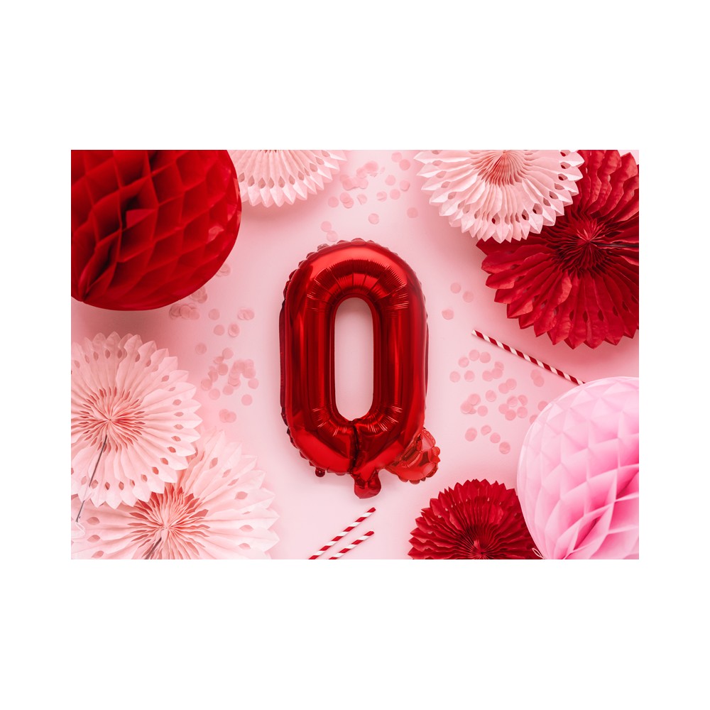 Ballon en Mylar Lettre ''Q'', 35cm, rouge