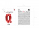 Ballon en Mylar Lettre ''Q'', 35cm, rouge