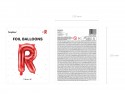 Ballon en Mylar Lettre ''R'', 35cm, rouge