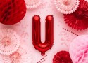 Ballon en Mylar Lettre ''U'', 35cm, rouge