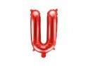 Ballon en Mylar Lettre ''U'', 35cm, rouge