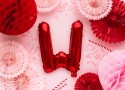 Ballon en Mylar Lettre ''W'', 35cm, rouge