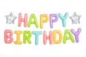Ballon en Mylar Happy Birthday, 395x35cm, mélange