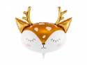 Ballon en Mylar Cerf 73x64cm, mélange